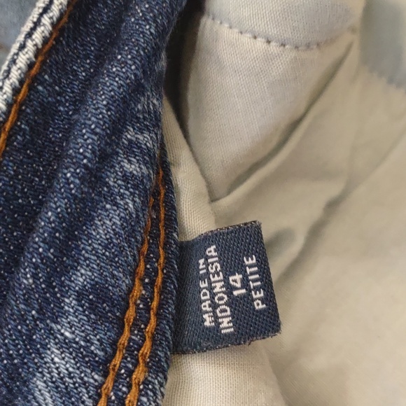 SLIGHTLY USED J. JILL DENIM MEDIUM WASH PATCH DENIM AUTHENTIC FIT SLIM ANKLE 14 - Picture 16 of 16